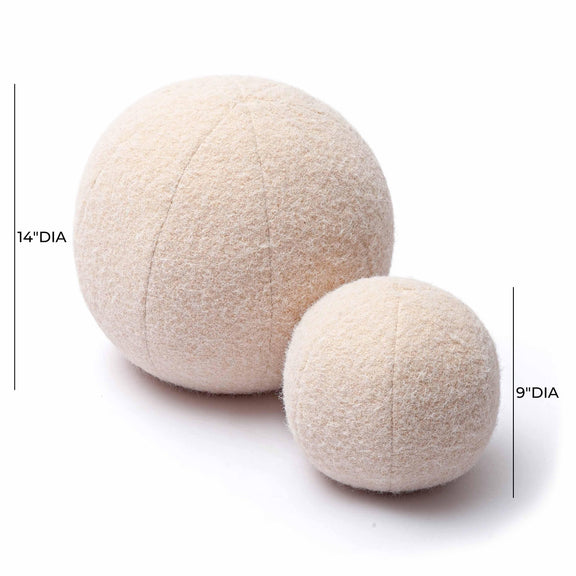 Boba Rose-Tan Long Mohair 9 inch Pillow