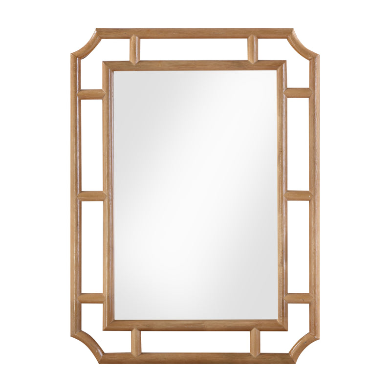 Cienna 24"x32" Natural Rattan Wall Mirror