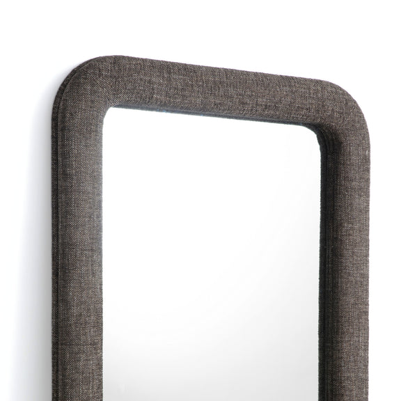 Heidi 43"X78" Upholstered Oversized Floor Mirror - Espresso