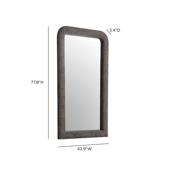 Heidi 43"X78" Upholstered Oversized Floor Mirror - Espresso