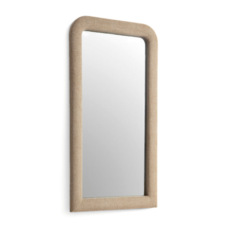 Heidi 43"X78" Upholstered Oversized Floor Mirror - Honey