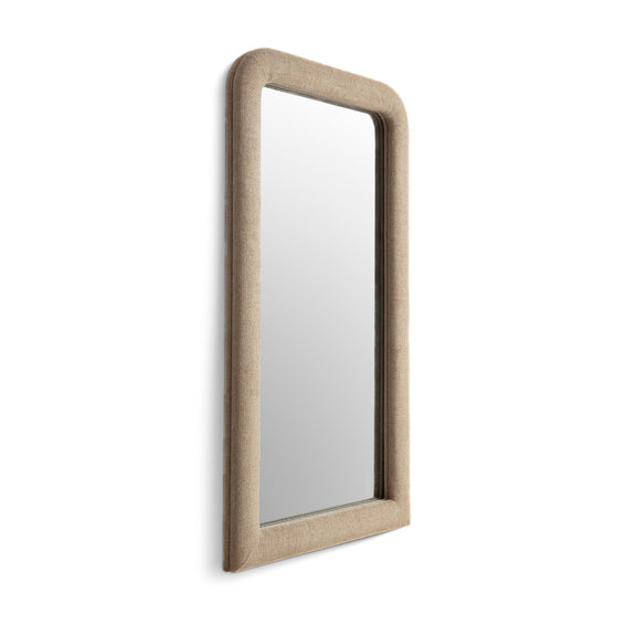 Heidi 43"X78" Upholstered Oversized Floor Mirror - Honey