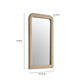 Heidi 43"X78" Upholstered Oversized Floor Mirror - Honey