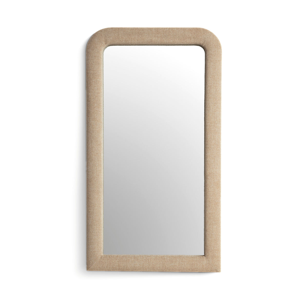 Heidi 43"X78" Upholstered Oversized Floor Mirror - Honey