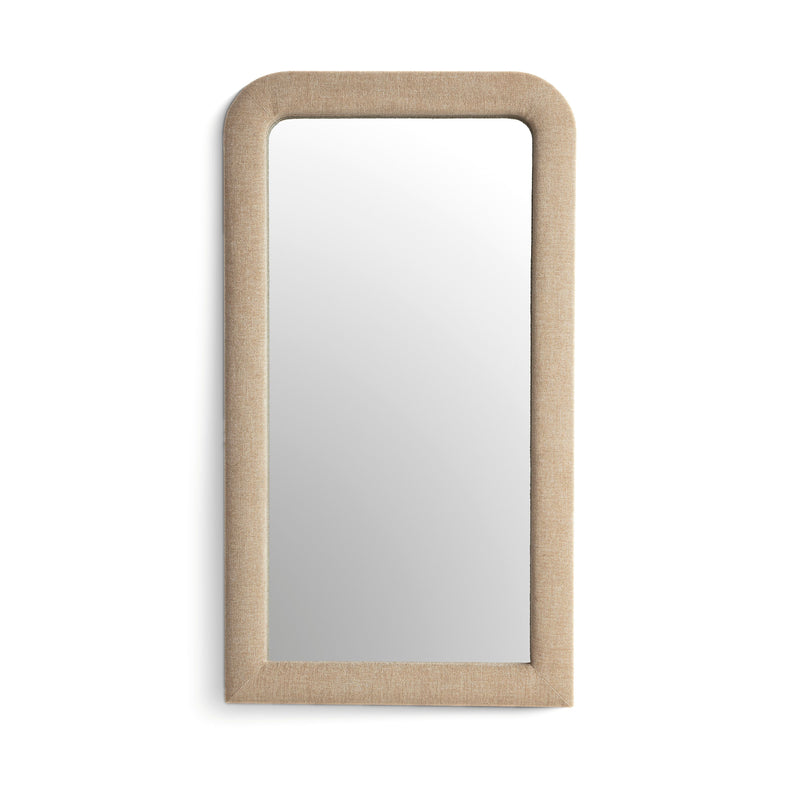 Heidi 43"X78" Upholstered Oversized Floor Mirror - Honey