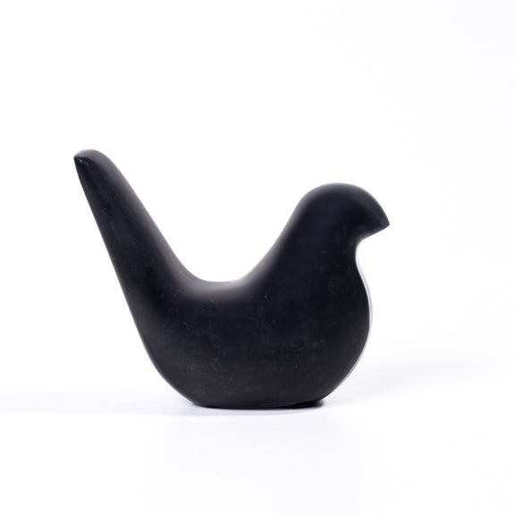 Black Marble Bird Statue