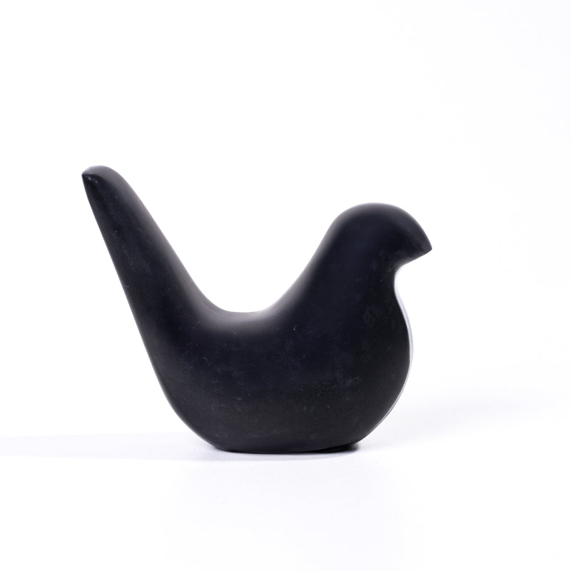 Black Marble Bird Statue