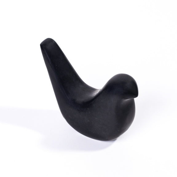 Black Marble Bird Statue