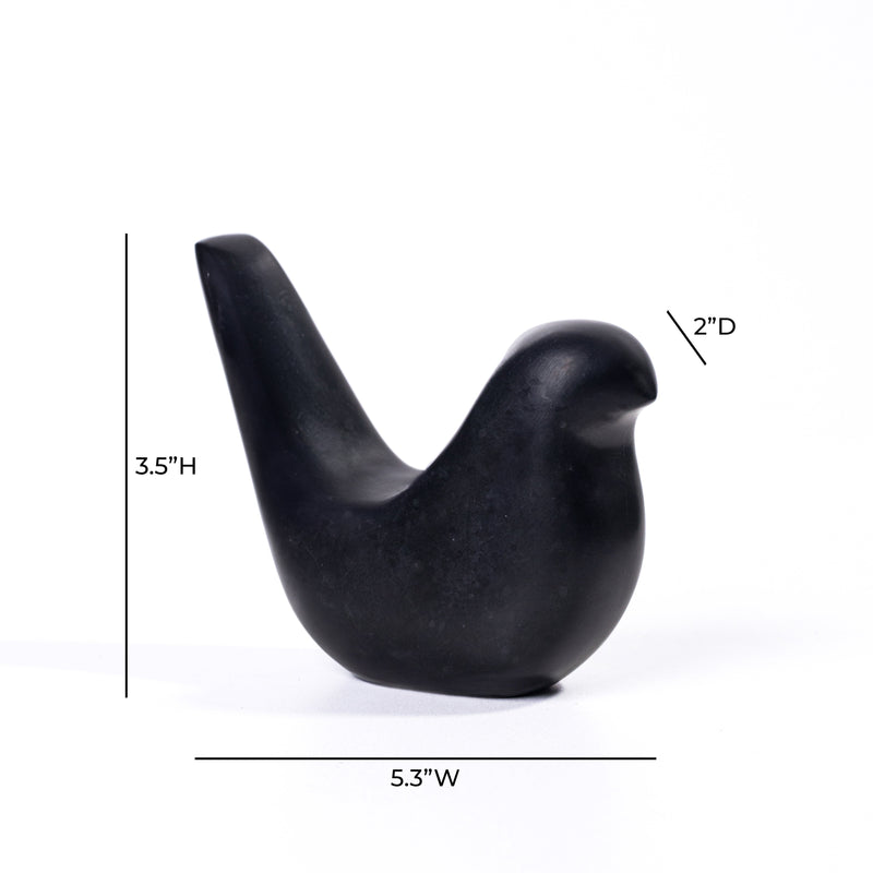 Black Marble Bird Statue