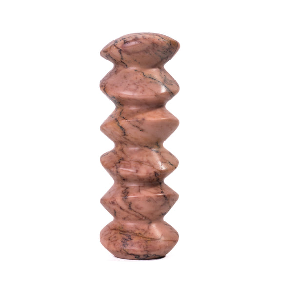 Marble Sunset Pink Cairn Tall Decorative Object