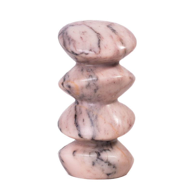 Marble Pink Cairn Decorative Object