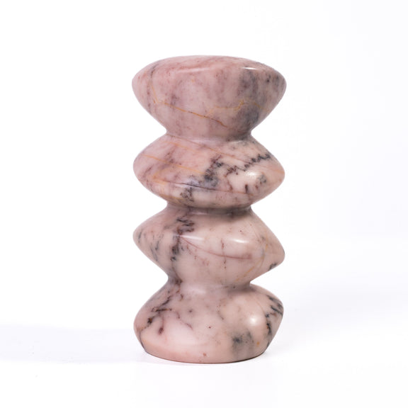 Marble Pink Cairn Decorative Object