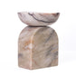 Marble White Brown Balanced Candle Holder