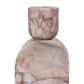 Marble White Brown Foundation Candle Holder