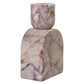 Marble White Brown Foundation Candle Holder