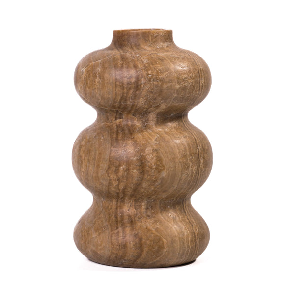 Marble Dark Onyx Swell Decorative Vase