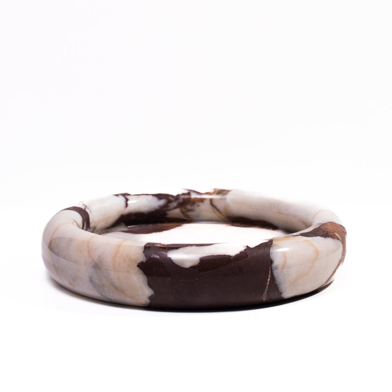 Marble Round Edged Catch-All - Breccia