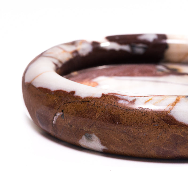 Marble Round Edged Catch-All - Breccia