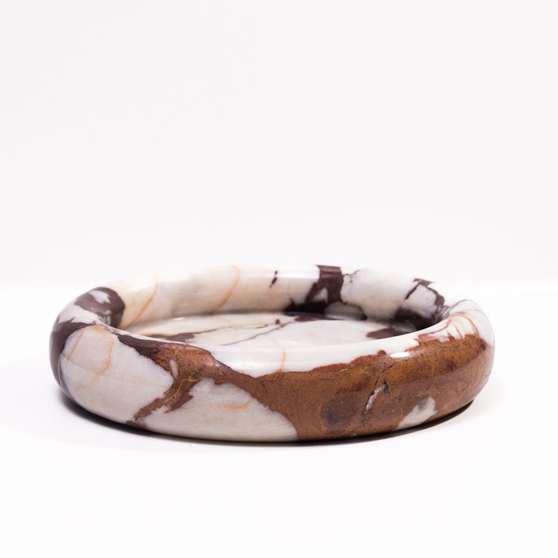 Marble Round Edged Catch-All - Breccia