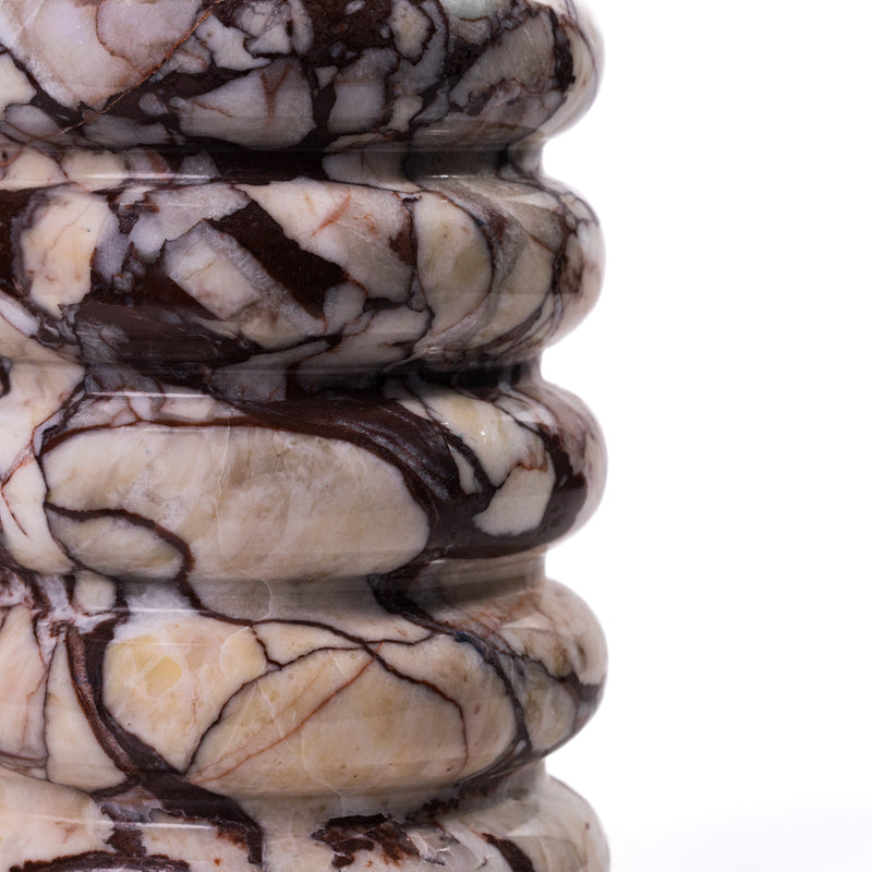 Marble Layered Decorative Vase - Breccia