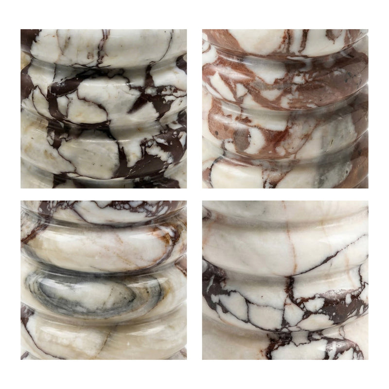 Marble Layered Decorative Vase - Breccia
