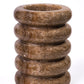 Marble Layered Decorative Vase - Brown