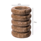 Marble Layered Decorative Vase - Brown