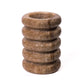 Marble Layered Decorative Vase - Brown