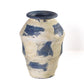Visha Cream and Blue Terracotta Decorative Vase