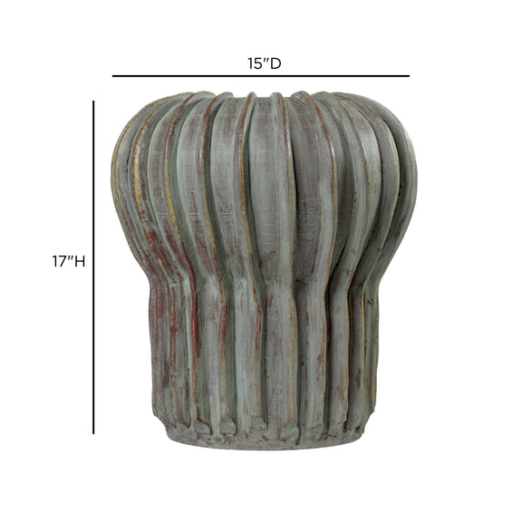 Visha Grey Green Terracotta Decorative Vase