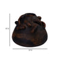 Visha Roped Dark Terracotta Decorative Vase