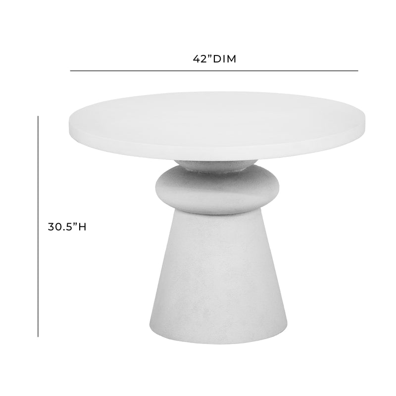 Lupita White 42 inch Dinette Table