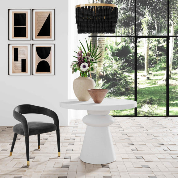 Lupita White 42 inch Dinette Table