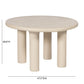 Barbara Cream Textured Indoor / Outdoor 47 inch Round Dining Table