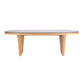 Caren Natural Rattan and Glass Oval Dining Table