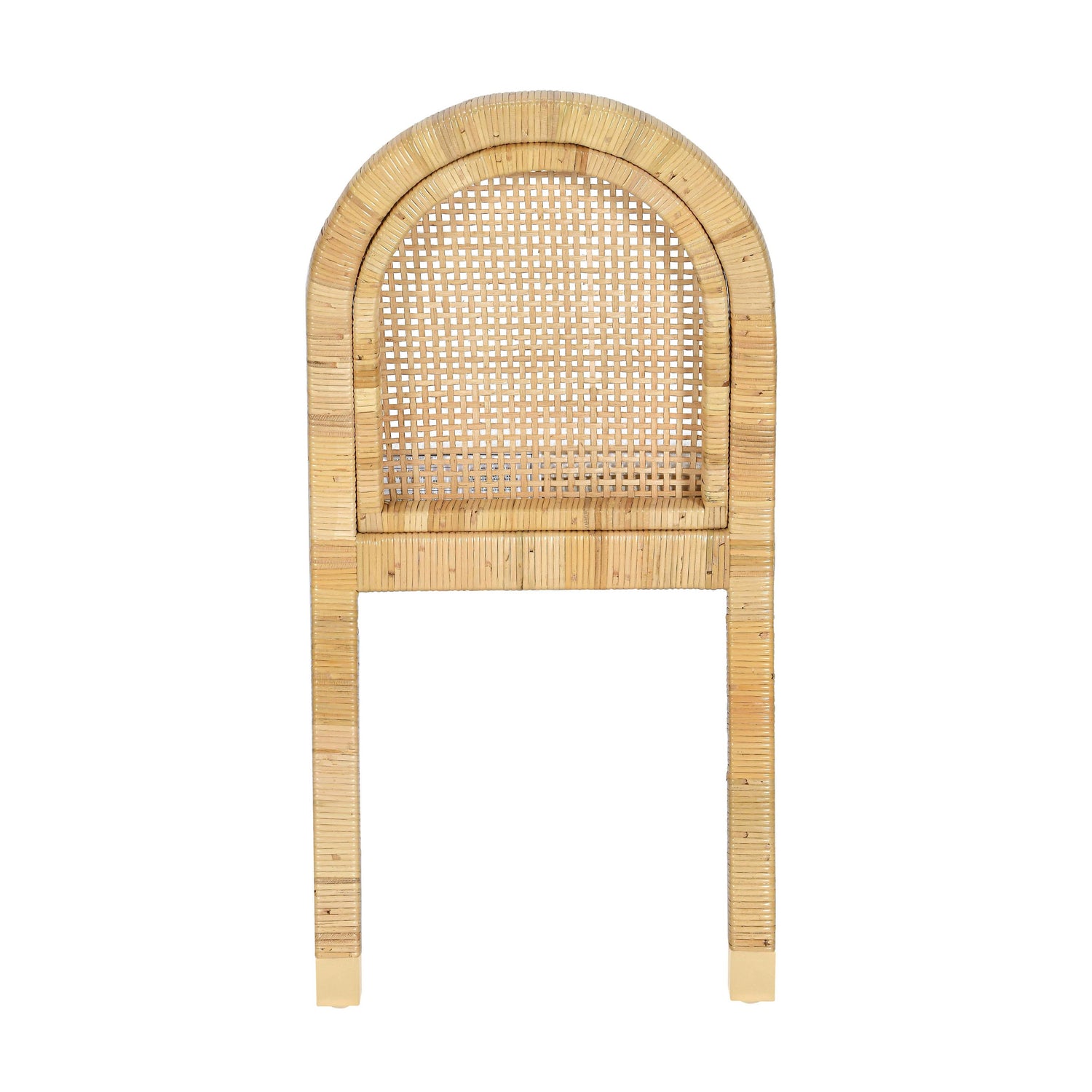 Amara Cream Linen Arched Dining Chair