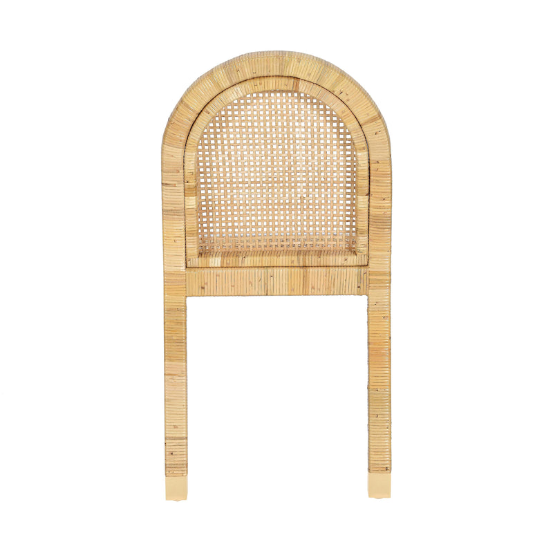 Amara Cream Linen Arched Dining Chair