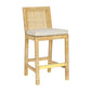 Amara Cream Linen Counter Stool