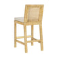 Amara Cream Linen Counter Stool