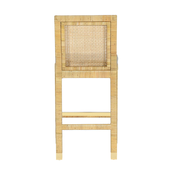 Amara Cream Linen Counter Stool