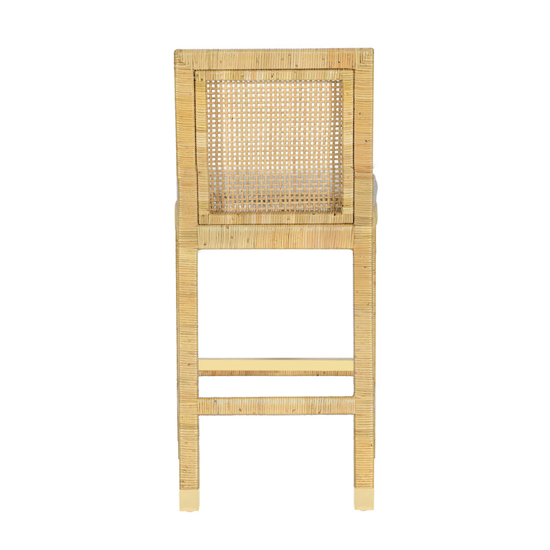 Amara Cream Linen Counter Stool