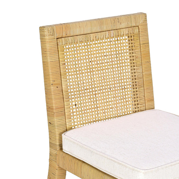 Amara Cream Linen Counter Stool