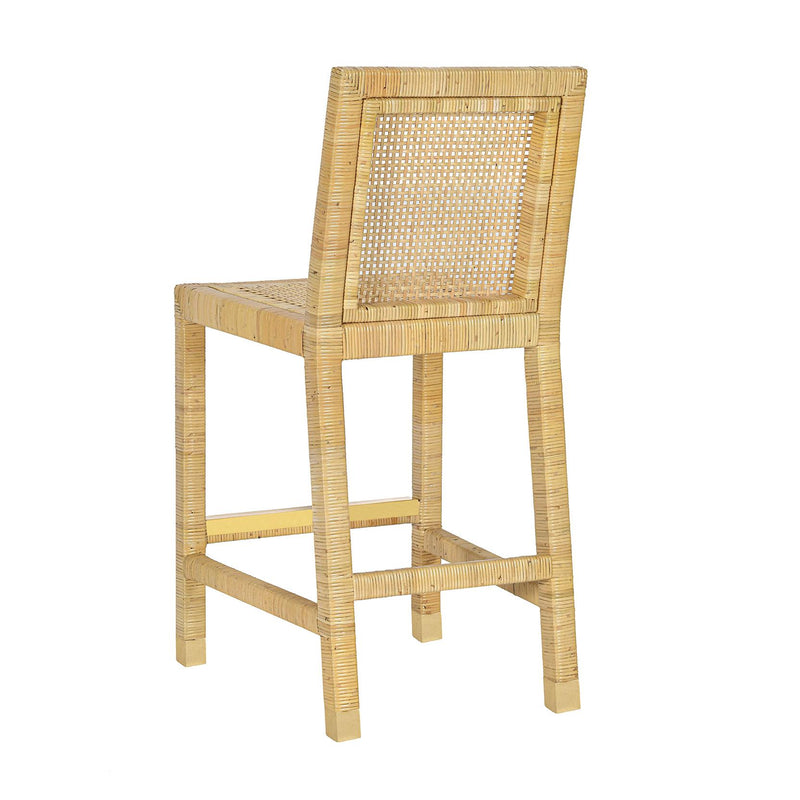 Amara Cream Linen Counter Stool