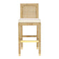 Amara Cream Linen Barstool