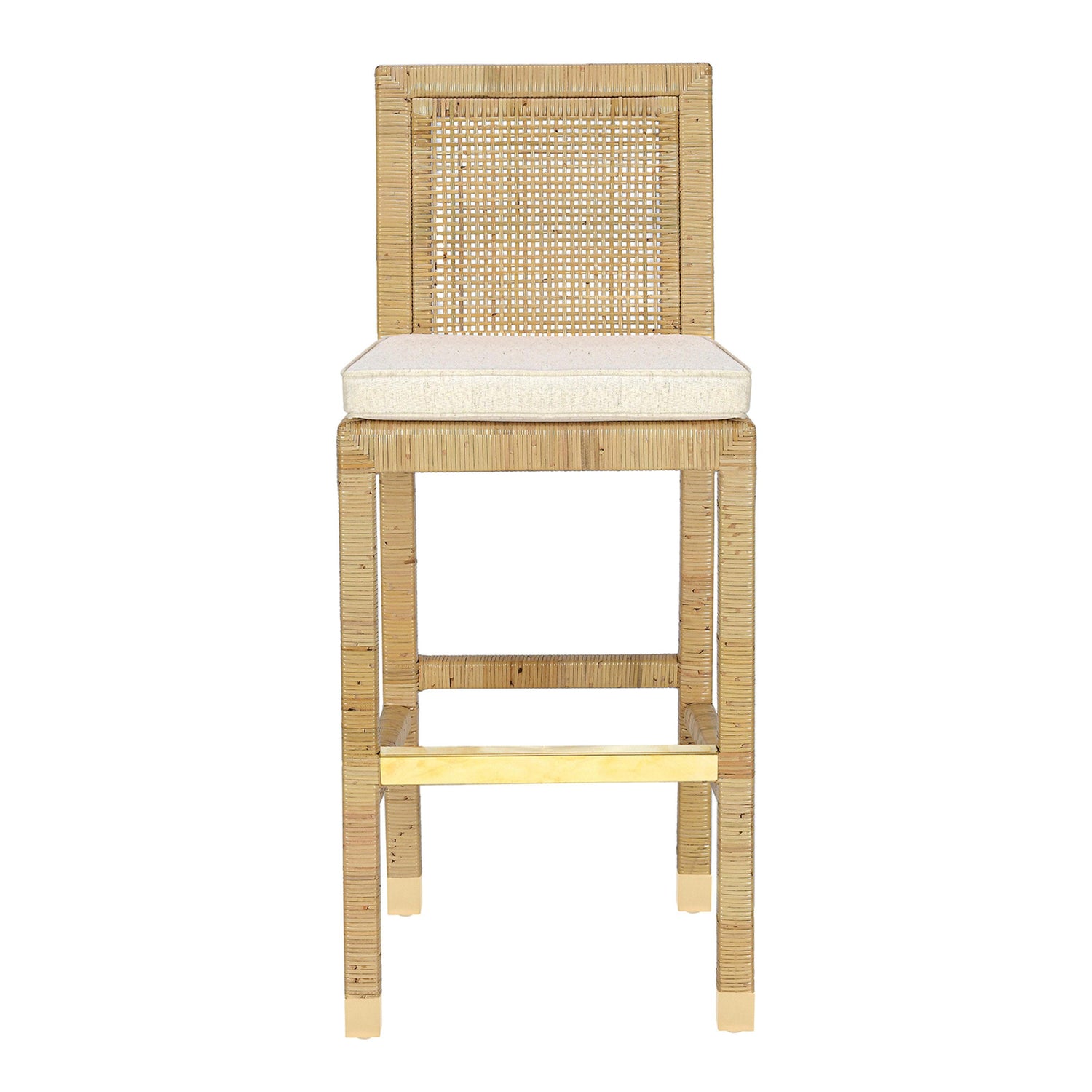 Amara Cream Linen Barstool