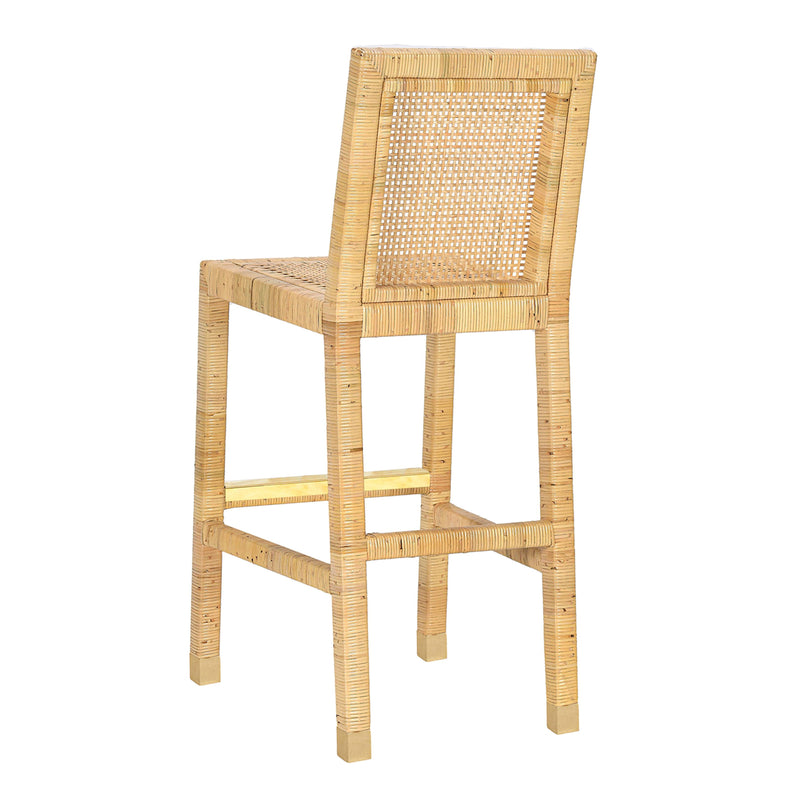 Amara Cream Linen Barstool