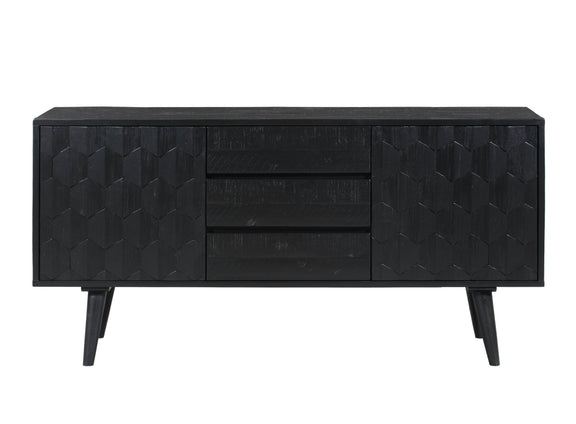 Valentina 59" Black Acacia Buffet