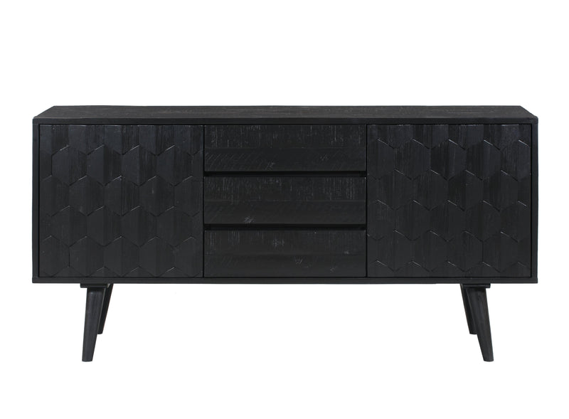 Valentina 59" Black Acacia Buffet