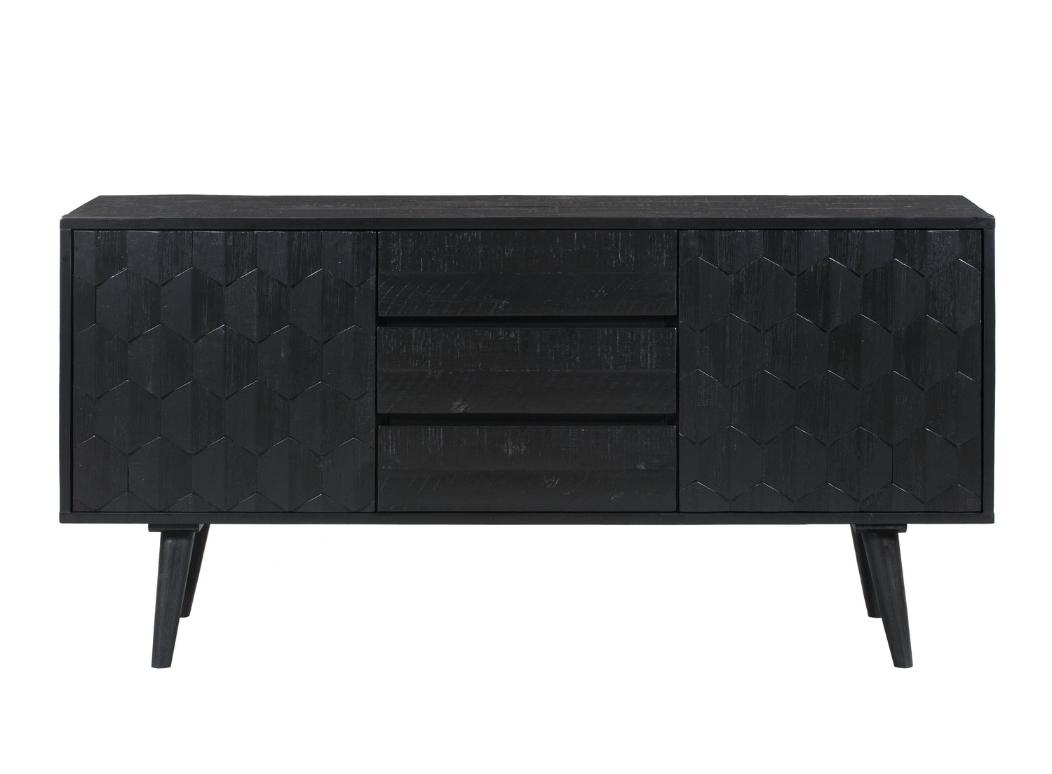 Valentina 59" Black Acacia Buffet