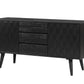 Valentina 59" Black Acacia Buffet